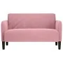 Sofá Loveseat terciopelo rosa 109 cm by , Sofas - Ref: Foro24-4100590, Price: 166,67 €, Discount: %