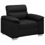 Sillón de sofá de cuero sintética negro 60 cm de , Sofás - Ref: Foro24-4105331, Precio: 168,73 €, Descuento: %