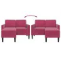 Zweiplätziges Sofa mit rotem Wein-Chaiselongue in L-Form, 125 cm. von , Sofas - Ref: Foro24-4107072, Preis: 213,32 €, Rabatt: %