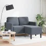 Zweiplätziges Sofa mit dunkelgrauem L-förmigem Chaiselongue, 125 cm. von , Sofas - Ref: Foro24-4107070, Preis: 278,83 €, Raba...