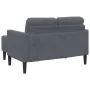 Zweiplätziges Sofa mit dunkelgrauem L-förmigem Chaiselongue, 125 cm. von , Sofas - Ref: Foro24-4107070, Preis: 278,83 €, Raba...