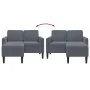 2-seater sofa with dark gray L-shaped chaise longue, 125cm. by , Sofas - Ref: Foro24-4107070, Price: 278,83 €, Discount: %