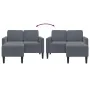Zweiplätziges Sofa mit dunkelgrauem L-förmigem Chaiselongue, 125 cm. von , Sofas - Ref: Foro24-4107070, Preis: 278,83 €, Raba...