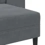 2-seater sofa with dark gray L-shaped chaise longue, 125cm. by , Sofas - Ref: Foro24-4107070, Price: 278,83 €, Discount: %