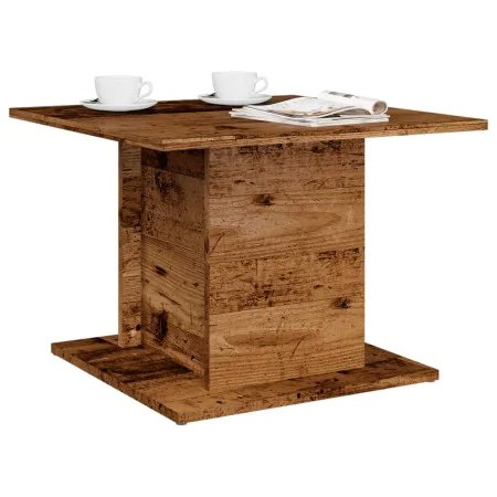 Aged engineered wood coffee table 55.5x55.5x40 cm by , Coffee table - Ref: Foro24-856808, Price: 40,15 €, Discount: %