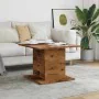 Aged engineered wood coffee table 55.5x55.5x40 cm by , Coffee table - Ref: Foro24-856808, Price: 40,15 €, Discount: %
