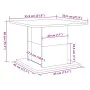 Aged engineered wood coffee table 55.5x55.5x40 cm by , Coffee table - Ref: Foro24-856808, Price: 40,15 €, Discount: %