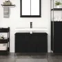 Mueble de lavabo con cajones roble negro 90x34,5x60 cm de , Tocadores de baño - Ref: Foro24-861887, Precio: 101,71 €, Descuen...