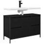Mueble de lavabo con cajones roble negro 90x34,5x60 cm de , Tocadores de baño - Ref: Foro24-861887, Precio: 101,71 €, Descuen...