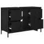 Mueble de lavabo con cajones roble negro 90x34,5x60 cm de , Tocadores de baño - Ref: Foro24-861887, Precio: 101,71 €, Descuen...