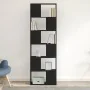 Bücherregal/Bibliothek Paravent Eiche Schwarz 60x24x186 cm von , Bücherregale und Regale - Ref: Foro24-862078, Preis: 90,57 €...