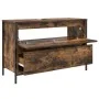 Mueble de baño con lavabo y cajones roble ahumado 90x34,5x60 cm de , Tocadores de baño - Ref: Foro24-861879, Precio: 79,42 €,...
