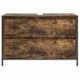 Mueble de baño con lavabo y cajones roble ahumado 90x34,5x60 cm de , Tocadores de baño - Ref: Foro24-861879, Precio: 79,42 €,...