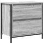 Badezimmermöbel mit Waschbecken und Schubladen in Grau Sonoma 60x34,5x60 cm von , Badezimmerwaschtische - Ref: Foro24-861885,...