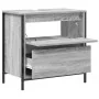 Badezimmermöbel mit Waschbecken und Schubladen in Grau Sonoma 60x34,5x60 cm von , Badezimmerwaschtische - Ref: Foro24-861885,...