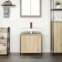 Mueble de baño con lavabo roble Sonoma 60x34,5x60 cm von , Badezimmerwaschtische - Ref: Foro24-861893, Preis: 59,85 €, Rabatt: %