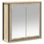 Mueble de baño de pared con espejo roble Sonoma 60x21x60 cm de , Tocadores de baño - Ref: Foro24-861898, Precio: 65,64 €, Des...
