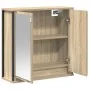 Mueble de baño de pared con espejo roble Sonoma 60x21x60 cm de , Tocadores de baño - Ref: Foro24-861898, Precio: 65,64 €, Des...