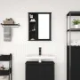 Mueble de baño de pared con espejo roble negro 50x21x60 cm de , Tocadores de baño - Ref: Foro24-861902, Precio: 65,30 €, Desc...