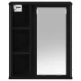 Mueble de baño de pared con espejo roble negro 50x21x60 cm de , Tocadores de baño - Ref: Foro24-861902, Precio: 65,30 €, Desc...