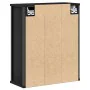 Mueble de baño de pared con espejo roble negro 50x21x60 cm de , Tocadores de baño - Ref: Foro24-861902, Precio: 65,30 €, Desc...