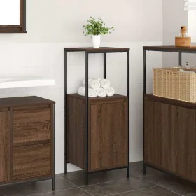 Mueble de baño con estantes roble marrón 36x35x95 cm von , Badezimmerwaschtische - Ref: Foro24-861916, Preis: 51,81 €, Rabatt: %