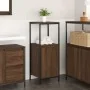 Mueble de baño con estantes roble marrón 36x35x95 cm de , Tocadores de baño - Ref: Foro24-861916, Precio: 51,79 €, Descuento: %