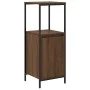 Mueble de baño con estantes roble marrón 36x35x95 cm de , Tocadores de baño - Ref: Foro24-861916, Precio: 51,79 €, Descuento: %