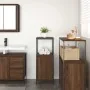 Mueble de baño con estantes roble marrón 36x35x95 cm de , Tocadores de baño - Ref: Foro24-861916, Precio: 51,79 €, Descuento: %