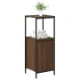 Mueble de baño con estantes roble marrón 36x35x95 cm de , Tocadores de baño - Ref: Foro24-861916, Precio: 51,79 €, Descuento: %