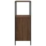Mueble de baño con estantes roble marrón 36x35x95 cm de , Tocadores de baño - Ref: Foro24-861916, Precio: 51,79 €, Descuento: %