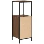 Mueble de baño con estantes roble marrón 36x35x95 cm de , Tocadores de baño - Ref: Foro24-861916, Precio: 51,79 €, Descuento: %