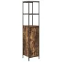 Mueble de baño con estantes roble ahumado 36x35x165 cm by , bathroom vanities - Ref: Foro24-861909, Price: 70,95 €, Discount: %