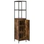 Mueble de baño con estantes roble ahumado 36x35x165 cm by , bathroom vanities - Ref: Foro24-861909, Price: 70,95 €, Discount: %