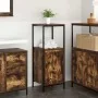 Mueble de baño con estantes roble ahumado 36x35x95 cm de , Tocadores de baño - Ref: Foro24-861914, Precio: 50,41 €, Descuento: %