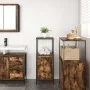 Mueble de baño con estantes roble ahumado 36x35x95 cm de , Tocadores de baño - Ref: Foro24-861914, Precio: 50,41 €, Descuento: %