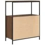 Mueble de baño con estantes roble marrón 76,5x35x95 cm de , Tocadores de baño - Ref: Foro24-861921, Precio: 78,01 €, Descuent...