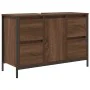 Mueble de lavabo con cajones roble marrón 90x34,5x60 cm de , Tocadores de baño - Ref: Foro24-861891, Precio: 98,74 €, Descuen...