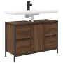 Mueble de lavabo con cajones roble marrón 90x34,5x60 cm de , Tocadores de baño - Ref: Foro24-861891, Precio: 98,74 €, Descuen...