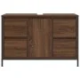 Mueble de lavabo con cajones roble marrón 90x34,5x60 cm de , Tocadores de baño - Ref: Foro24-861891, Precio: 98,74 €, Descuen...