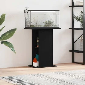 Soporte para acuario de madera de roble negro 60,5x36x72,5 cm de , Soportes para acuarios - Ref: Foro24-862157, Precio: 54,62...