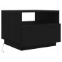 LED-Couchtisch in Schwarz-Eiche mit den Maßen 50x49x40 cm. von , Couchtisch - Ref: Foro24-862253, Preis: 78,13 €, Rabatt: %