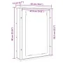 Mueble de baño con espejo de roble artesanal 42x12x60 cm de , Tocadores de baño - Ref: Foro24-862230, Precio: 45,30 €, Descue...