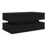 Mesa de centro con luces LED roble negro 90x50x40 cm by , Coffee table - Ref: Foro24-862258, Price: 110,62 €, Discount: %