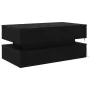 Mesa de centro con luces LED roble negro 90x50x40 cm by , Coffee table - Ref: Foro24-862258, Price: 110,62 €, Discount: %