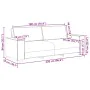 Juego de sofás con cojines 2 piezas terciopelo rojo tinto by , Sofas - Ref: Foro24-3324704, Price: 458,42 €, Discount: %