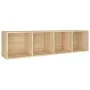 Estantería libros/mueble TV contrachapada roble 36x30x143 cm de vidaXL, Librerías y estanterías - Ref: Foro24-800147, Precio:...