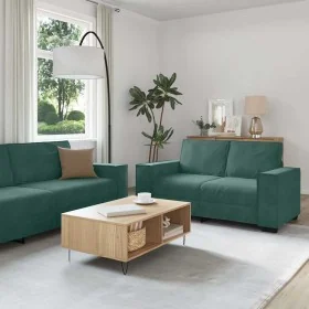 Juego de sofás con cojines 3 piezas terciopelo verde oscuro von , Sofas - Ref: Foro24-3324620, Preis: 612,38 €, Rabatt: %