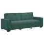 Juego de sofás con cojines 3 piezas terciopelo verde oscuro de , Sofás - Ref: Foro24-3324620, Precio: 614,45 €, Descuento: %