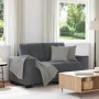 Sofá Loveseat gris oscuro 120 cm terciopelo de , Sofás - Ref: Foro24-4105111, Precio: 215,53 €, Descuento: %